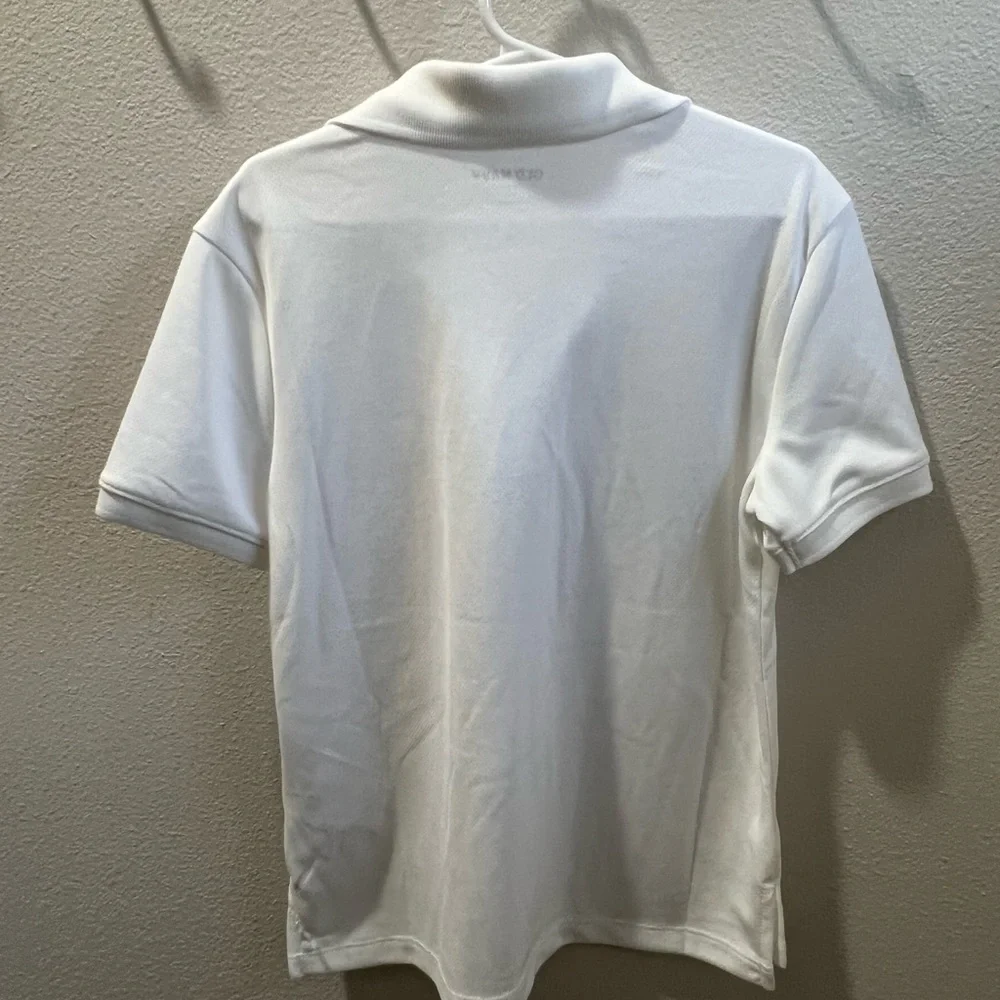 Old navy moisture wicking‎ white polo boy size small 6/7